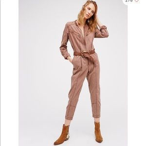 Free people mauve Fleetwood Flight suit size 6